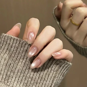 S60 - CÓ FORM NGẮN- NAIL BOX THIẾT KẾ MẮT MÈO TRƠN NÂU TRÀ NHẸ NHÀNG l