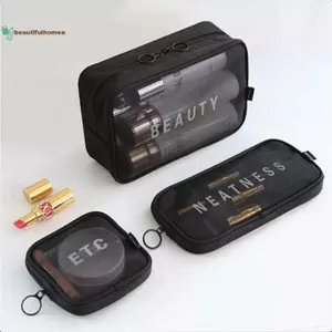 BeautifulHomeA Túi du lịch Túi trang điểm Rửa đồ vệ sinh Túi tổ chức Lưới Túi đựng mỹ phẩm VN