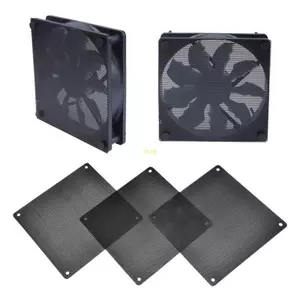 Btsg Lọc Bụi Máy Tính Quạt Lọc Mát PVC Đen Chống Bụi Cho Ốp Lưng Lưới Máy Tính 12 14 9 8 7cm 5 Gói