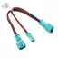 Cáp LED Y 7.5in Cho Xe BMW F30 F31 F80 M3 Cupholder AC / Radio Blue Adapter 19cm
