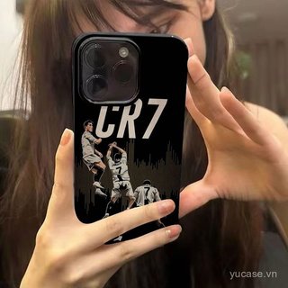 Ốp Bảo Vệ Điện Thoại Di Động Creative CR7 Cầu Thủ Bóng Đá Thích Hợp Cho iPhone 12promax 13 14 15 16 pro max xr xs 17promax 11promax 14pro 15pro Ốp Mềm Chống Sốc