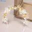 Bluelover Thanh Lịch Bé Gái Bắt Đầu Ngọc Trai Tóc Mũ Đội Đầu Bé Gái Hoa Vòng Hoa Vòng Hoa Đầu Vòng Hoa Tóc Cưới Mới