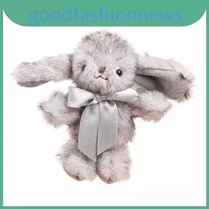 Búp bê thỏ màu be sang trọng có vòng treo để trang trí quà tặng và ngôi nhà