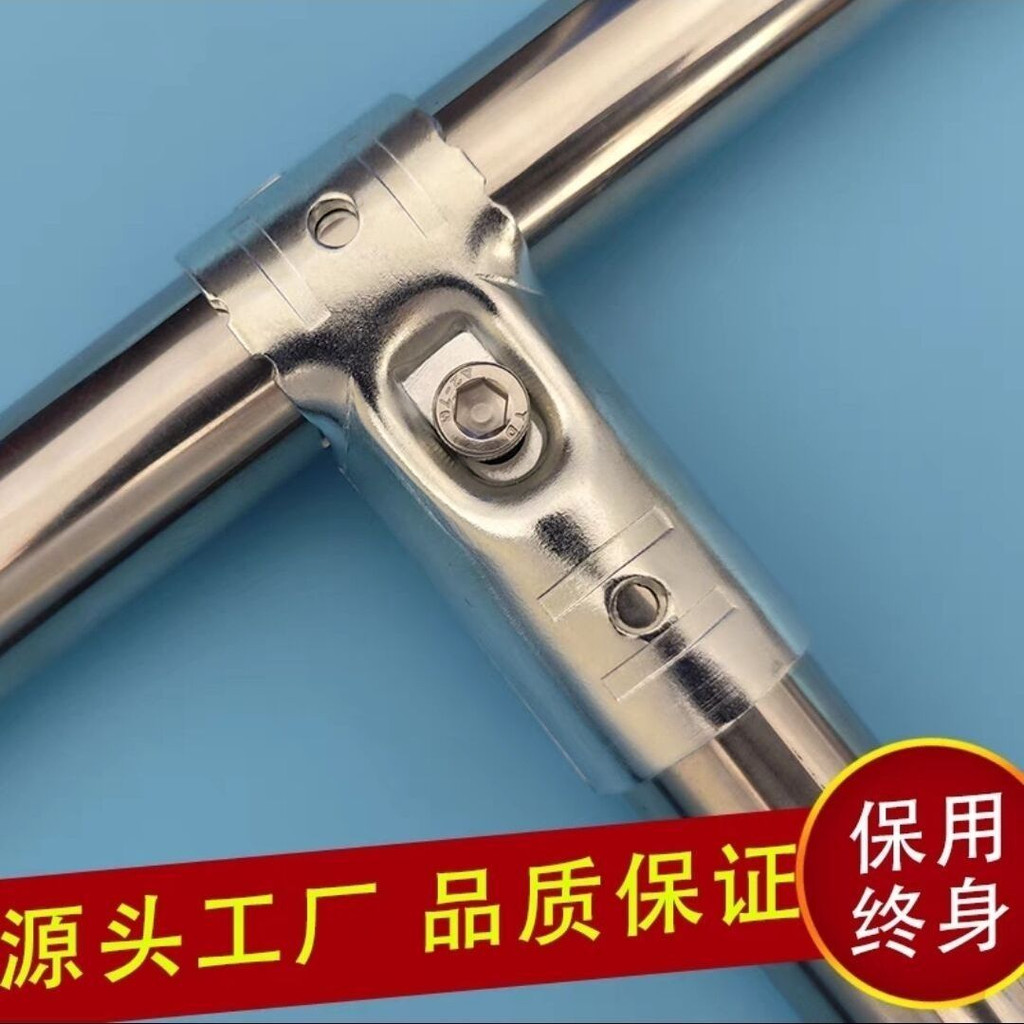 Ống thép không gỉ 25mm Ống mạ kẽm sáu điểm Đầu nối ống thép Chốt tròn ...
