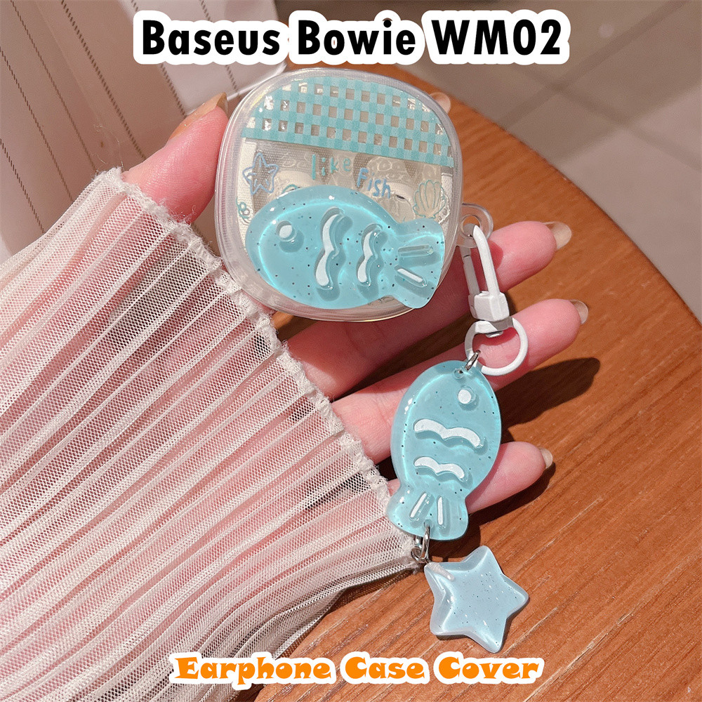 [Ngôi sao tương lai] Dành cho vỏ Baseus Bowie WM02 Vỏ tai nghe silicon mềm họa tiết nơ dễ thương