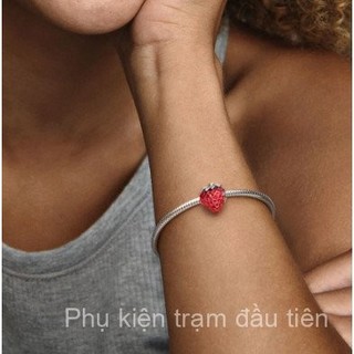 ❈ ❈ [Mới 2024] Charm hạt dâu tây bạc Panpan 925