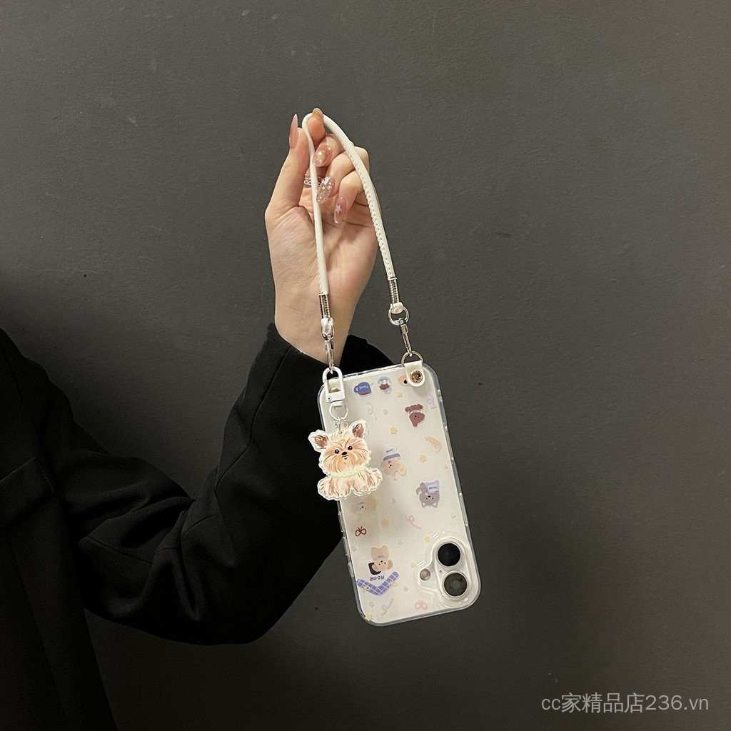 Star Puppy Tag Thích hợp cho iPhone17PROMAX Vỏ điện thoại chéo 16 Phong cách mới 15 / 14 Niche 13 / 12