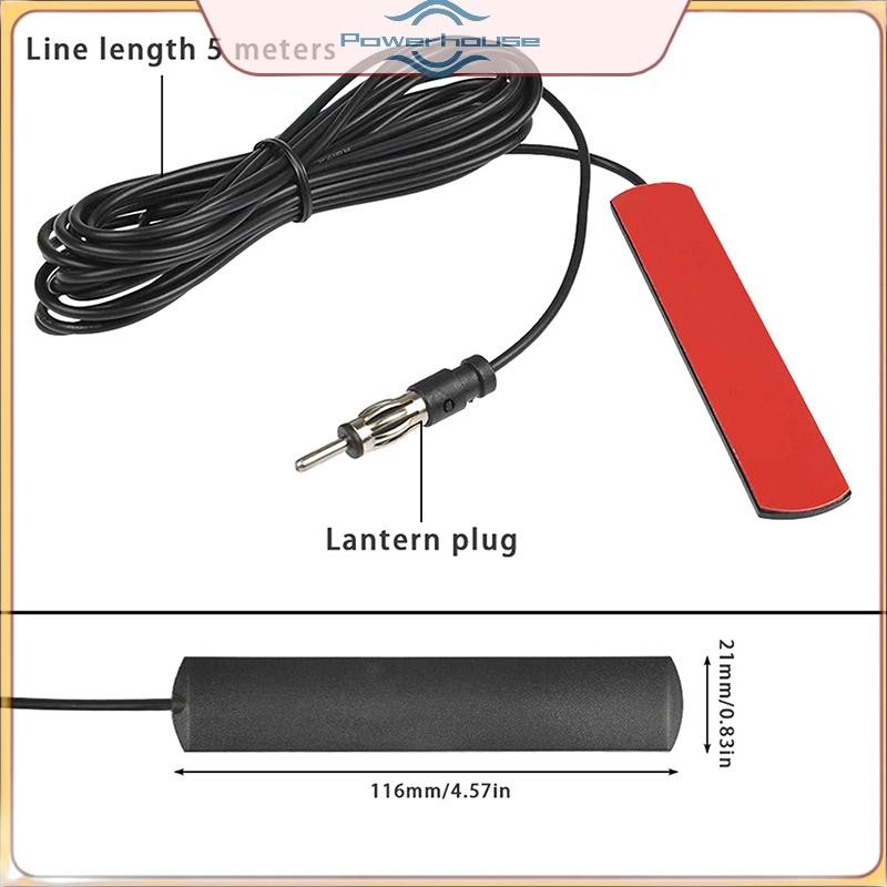 POWER 5-12V Ăng-ten vô tuyến điện tử trên ô tô Ăng-ten khuếch đại ăng-ten khuếch đại tín hiệu tăng cường Antena cho ô tô, xe tải, thuyền xe máy.