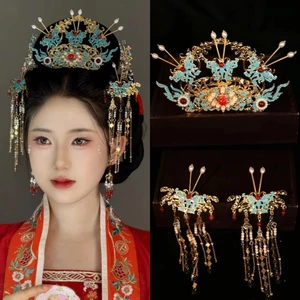 Mão Phượng Hoàng Cho Cô Dâu Phong Cách Trung Hoa Cổ Điển, Hợp Với Hanfu Và Phụ Kiện Tóc