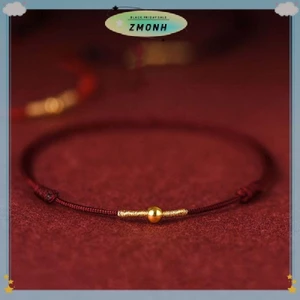 ZMONH Thời Trang Handmade Vòng Tay Dây Đỏ May Mắn Lắc Tay Nam Nữ Người Yêu Bạn Thân Nhất Vòng Tay May Mắn Vòng Chân Kích Thước Điều Chỉnh