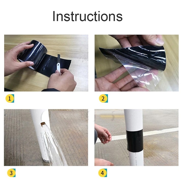 Băng Siêu Dính Chống Thấm Ướt Chất Lượng Cao, Độ Bền Cao, Chịu Nhiệt, Kích Thước 20cm*1.5m, Chất Keo Đặc Biệt, Nhựa PVC
