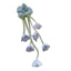 SAIA Floral Scrunchie, Tulips Floral With Dangling Ribbon Hair Tie, Le Muguet Ethereal Design Dangling Ribbon Trang trí Nữ