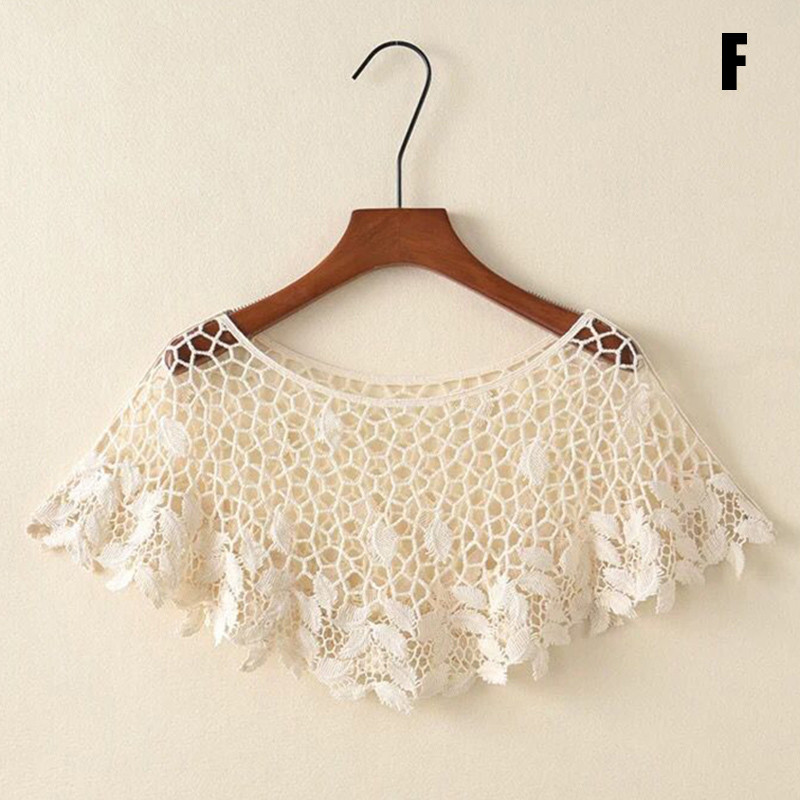 Áo Shrugs Poncho Vintage Dành Cho Phụ Nữ Với Chiếc Khăn Ren Ngắn