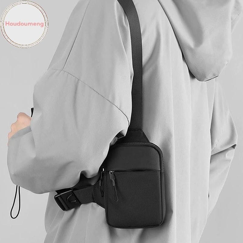 Hodou Nam Ngực Túi Thời Trang Nhỏ Vải Đeo Vai Túi Đeo Ngang Cho Người Vải Sling Thể Thao Đeo Chéo Điện Thoại Nam Túi Xách VN