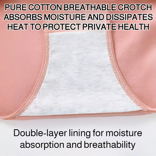 Quần lót cotton Brelira cho nữ cạp vừa kháng khuẩn thoáng khí thoải mái liền mạch mềm mại thể thao