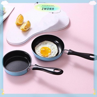 Chảo Chiên ZMONH Thép Không Gỉ Ngăn Dính Nồi Cảm Ứng Tròn Bữa Sáng Chiên Nhỏ Chảo Trứng Có Tay Cầm Dài Tiện Ích Nhà Bếp