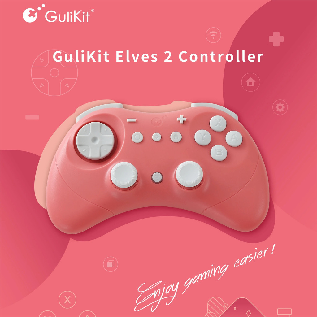 GuliKit NS58 Elves 2 Bộ Điều Khiển Bluetooth Cho NS Switch Switch 2 Windows Android Hỗ Trợ Switch 2 Wake-up
