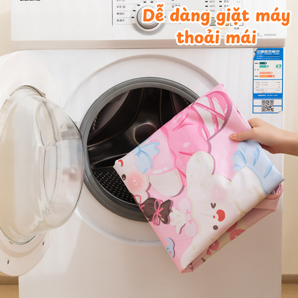 Túi Đựng Chăn Màn Quần Áo Cỡ Lớn Hoạt Hình Dễ Thương DINO, Túi Vải Bố Đựng Đồ Có Quai Xách​​​​​​​