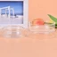Bình đựng cá LAKAM, Bát ăn thủy tinh trong suốt, Khay tròn Hộp đựng thức ăn bể cá bền cho tôm cá cho bé