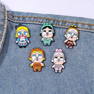 5 Cái / bộ Dễ Thương Crybaby Kim Loại Huy Hiệu Crybaby Hợp Kim Thổ Cẩm Phụ Kiện Trang Trí Pin