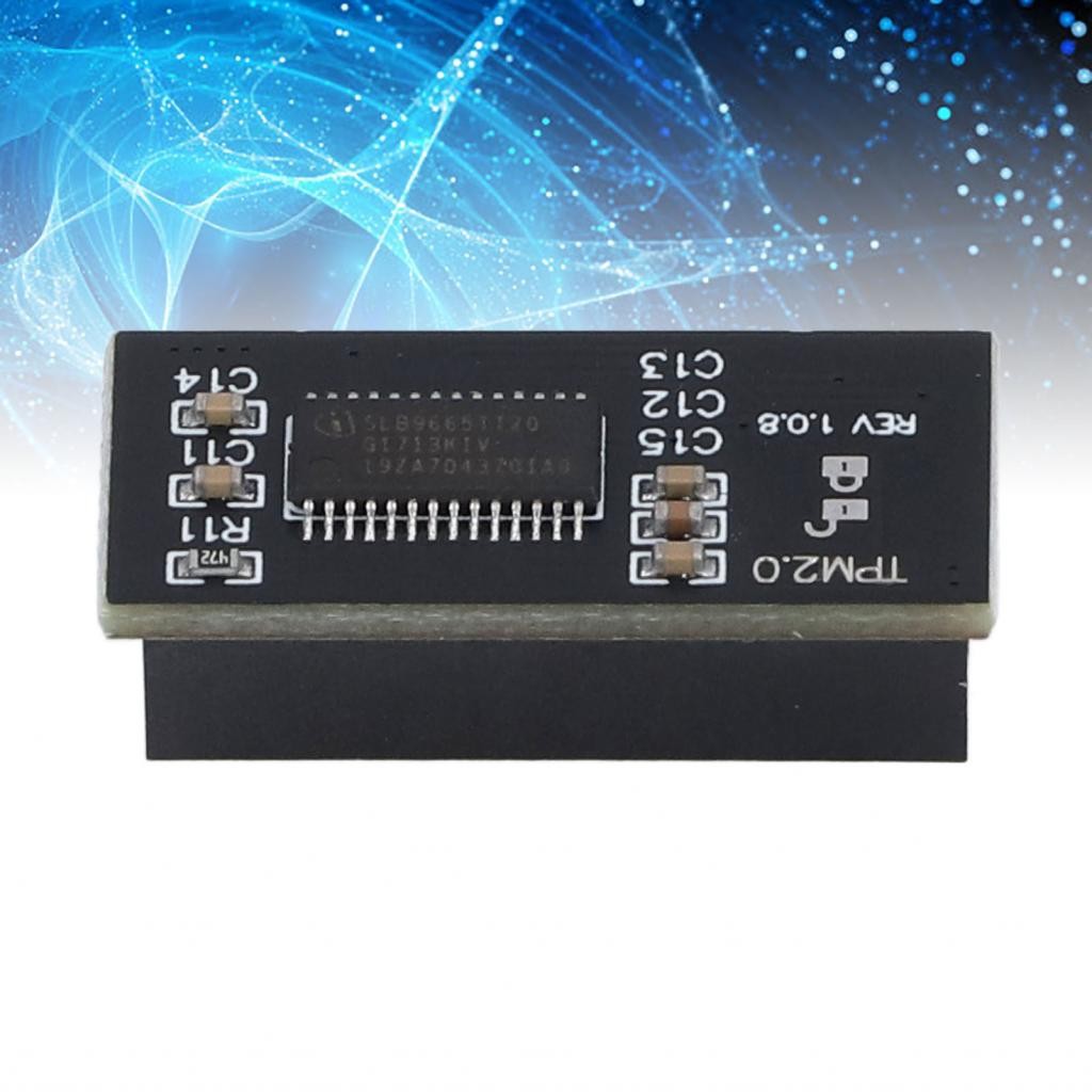 Rrianfo Bộ xử lý mã hóa an toàn Rrianfo Mô -đun TPM 2.0 cho bộ nhớ PC DDR4 với 20Pin 2x10p Chip Gigabyte Bo mạch chủ tương thích Windows 11