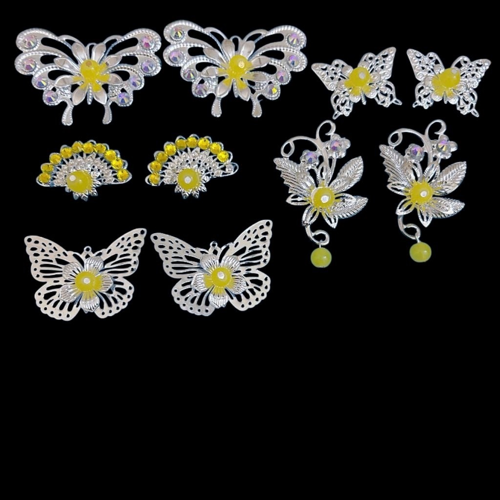 (set 10 cái) ghim cài khăn xếp, ghim cài khăn xếp hầu đồng, ghi cài áo dài