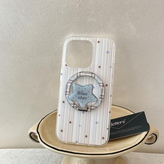 Vỏ cứng Tương thích với iPhone 13 14 14Pro 14ProMax 15 15Pro 15ProMax 16 16Pro 16ProMax 17 17Pro 17ProMax Vỏ nam châm họa tiết ngôi sao lưới