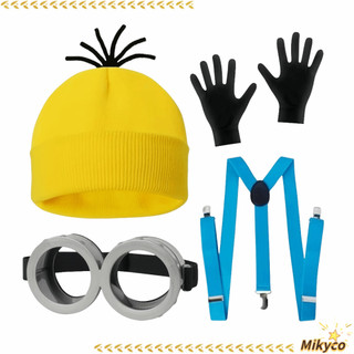 MKYCO 3 / 4 Kính Steampunk Kính, Bộ Trang Phục Hóa Trang Phụ Kiện, Mũ Dễ Thương Nam Nữ Halloween Găng Tay Đen Dành Cho Người Lớn