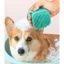 Bàn chải tắm Massage tạo bọt cho chó mèo thú - Găng tay tắm cho thú cưng