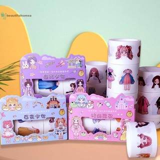 BeautifulHomeA Công Chúa Dễ Thương Ăn Mặc Chống Thấm Nước Miếng Dán Cô Gái Hoạt Hình Bộ Băng Dễ Thương Trẻ Em Sổ Tay Nhân Vật Trang Trí Miếng Dán VN