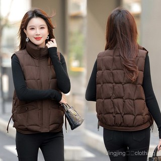 Áo khoác cotton cổ đứng phong cách Hàn Quốc, phù hợp mùa đông, dáng ngắn gọn.
