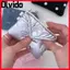 Ví Quilted OLVIDO, Chất liệu Cotton Thiết kế nơ Túi lưu trữ Mini, Chống bụi 2 lớp Kích thước di động Túi đựng thẻ dây kéo nhỏ Tai nghe Bluetooth