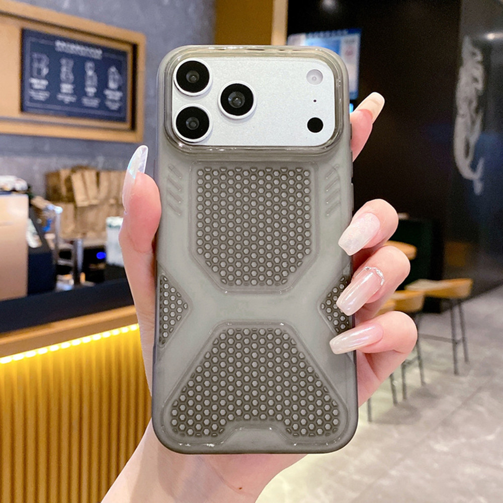 Ốp điện thoại mềm tản nhiệt Ice Peak cho iPhone 17 Pro Max 16 Plus 15 14 13 12 11 Vỏ bảo vệ chống sốc