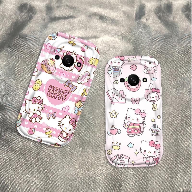 Ốp Silicon Hoạt Hình Cho Redmi A3 / POCO C61 4G 3D Bé Gái Vỏ Điện Thoại Mềm TPU Kitty Girl Sinh Viên Chống Sốc Ốp Lưng