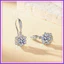 Bông Tai Bông Tuyết Rỗng Phụ Kiện Bé Gái Niche Thời Gian Giả Moissanite Bông Tai