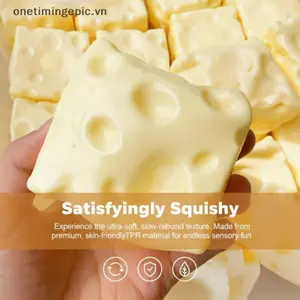 VFZ Phô Mai Pinch Bóng Dầu Dừa Handmade Nhựa Không Nảy Bóp Đồ Chơi Cảm Giác Quà Tặng Để Giảm Căng Thẳng Tại Bàn Làm Việc OTE