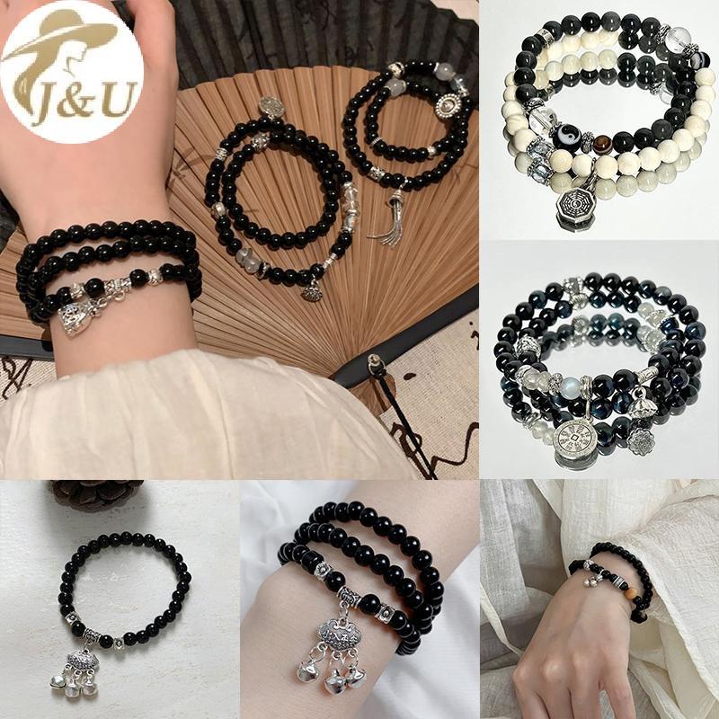 JU Phong Cách Trung Hoa Núi Ma Chi Tiêu Đính Hạt Vòng Tay Nữ Ánh Sáng Sang Trọng Cao Cấp Cảm Giác Vintage Cá Tính Tay Trang Sức Quà Tặng VN