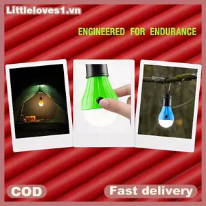 Littleloves1 Đèn lồng cắm trại di động Bóng đèn LED Mini chạy bằng pin Đèn khẩn cấp ngoài trời siêu nhẹ cho lều Đi bộ đường dài Ban đêm BBQ VN
