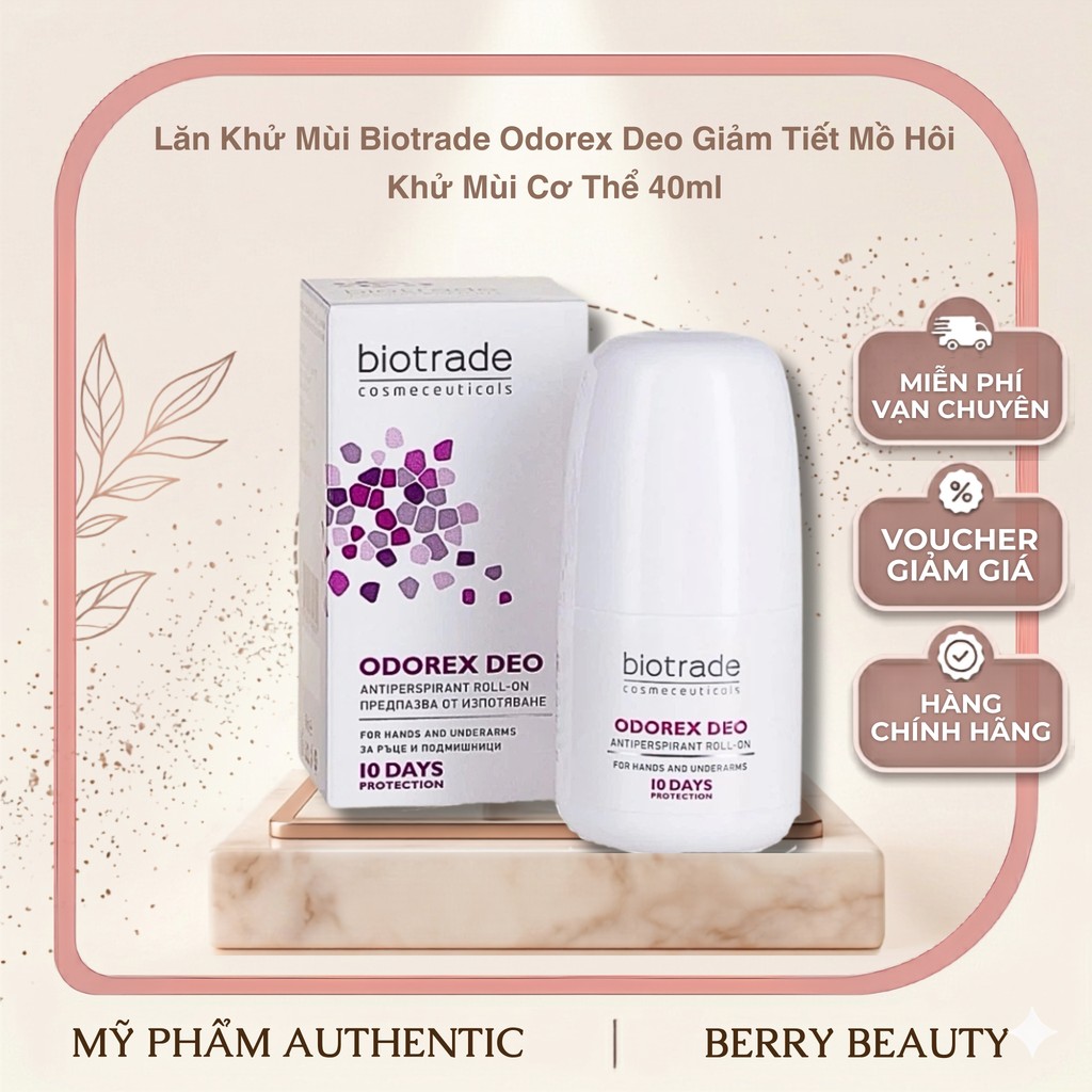[HÀNG CÔNG TY] Lăn khử mùi Biotrade Odorex Deo | Giảm tiết mồ hôi, khử mùi cơ thể hiệu quả