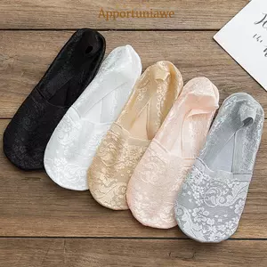 Tất thuyền ren nữ IAPPORTUNIA, tất ngắn cổ thấp vô hình, thoáng khí, mỏng nhẹ cho mùa hè