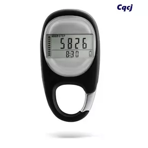 Máy đếm bước CQCJ, Máy theo dõi bước kẹp Carabiner nhỏ gọn, Máy theo dõi sức khỏe di động Bộ đếm calo kỹ thuật số Đi bộ đường dài
