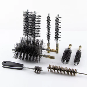 Bàn chải ống dây thép không gỉ Lỗ bên trong Deburring Điện mài đánh bóng Derust Bàn chải dây thép nhỏ Bàn chải dây thép hình trụ STEK