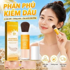 ⚡Ship Nhanh⚡Phấn phủ lì kiểm dầu 24h chống nước | Phấn phủ chống nắng SPF30 sáng da | Phấn phủ che lỗ chân lông mịn