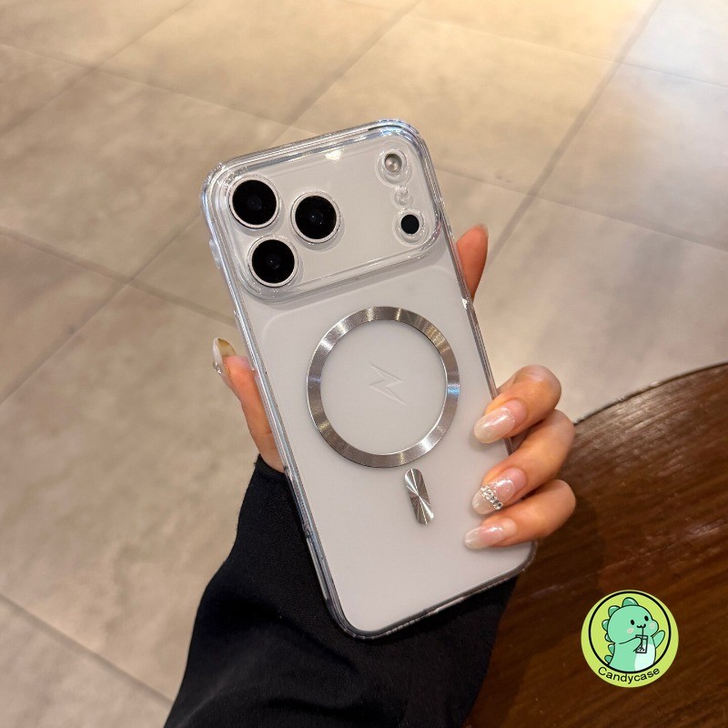 Ốp Điện Thoại Từ Tính Cho iPhone Air 17 Pro Max 17E 16E 16 15 14 Plus 11 Pro Max 17ProMax 16ProMax Vỏ Sang Trọng Dễ Thương Kinh Doanh Mờ Trong Suốt Vỏ Sạc Không Dây