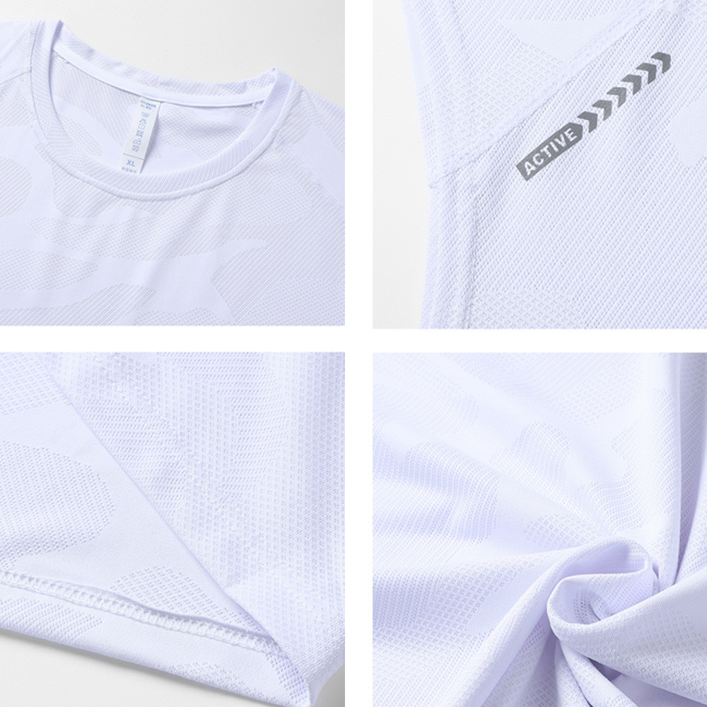 Nam Mới Nhanh Khô Tank Top Thể Thao Thoáng Khí Áo Chạy Bộ Không Tay