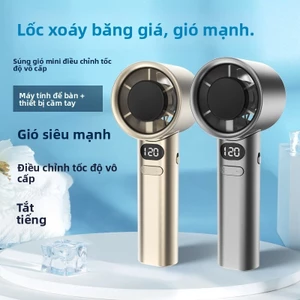 2026 Phong Cách Mới Mini Cầm Tay Im Lặng Cao Gió Quạt Bạo Lực Turbo Quạt 120 Tốc Độ Cao Quạt Sạc USB Di Động
