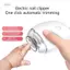 PNPIA- Máy cắt móng tay di động cho bé bằng điện có đèn Máy cắt móng tay đánh bóng Máy cắt móng tay với 3 tốc độ có thể điều chỉnh