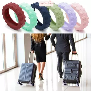 ITRUMPET 8 Cái / bộ Du Lịch Hành Lý Bánh Xe, Silicone Giảm Bánh Xe Đeo Vali Bánh Xe Bảo Vệ, Với Âm Thanh Im Lặng Bộ Phận Vali Trục Xe Đẩy Hộp Bánh Bao