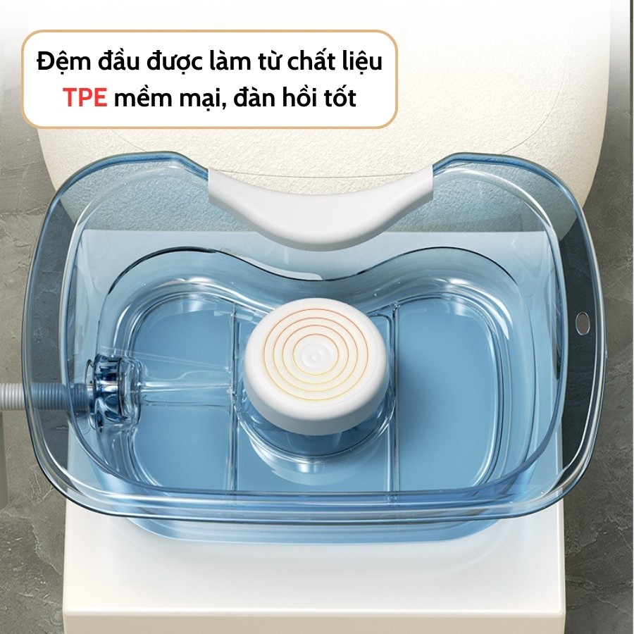 Chậu Gội Đầu Tiện Ích ENODA HOME, Thau Gội Đầu Tại Giường Cho Người Già, Bà Bầu, Trẻ Em, Người Bệnh C080