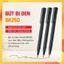 Bút bi Pentel BK250 0.7mm thiết kế cao su đen, viết mực êm mượt nhanh khô